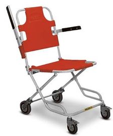 طي الفولاذ المقاوم للصدأ درج كرسي نقالة المنقولة مع أربعة عجلات