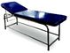 الفولاذ المقاوم للصدأ الفحص الطبي الأريكة الساقين اللون الأزرق مزودة جذوع PVC