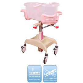 الصلب الايبوكسي الوردي سرير الطفل المستشفى الصلب الايبوكسي قابل للتعديل بواسطة الغاز الربيع مستشفى الوليد سرير الطفل