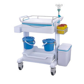 شراء Sickroom Nursery Medical Instrument Trolley 1100 * 640 * 1000mm with Trash Medicine Box التصنيع عبر الإنترنت