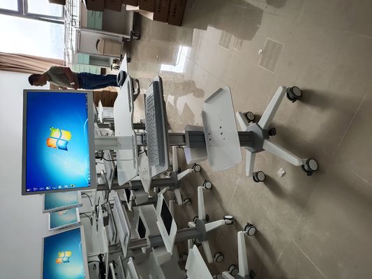 شراء قابل للتعديل ارتفاع مكتب الكمبيوتر محطة العمل عربة عربة متحركة متكاملة التصنيع عبر الإنترنت