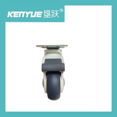 Swivel Mobile Plastic Hospital CE TPR Medical Castor Wheels مع الفرامل