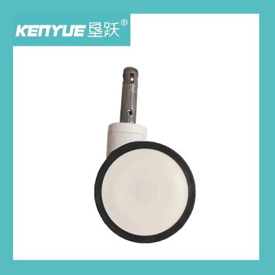 5 بوصة عجلات سرير مستشفى التحكم المركزي الطبية مخصصة بيضاء