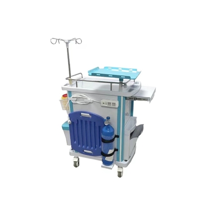 الألومنيوم الإطار درج التسريب وظيفة ممرضة ABS 960mm عربة الطوارئ الطبية