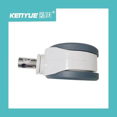 عجلة التحكم المركزي 6 بوصة TPR + PP 32 * 50mm مع الملحقات الطبية عجلة بيضاء