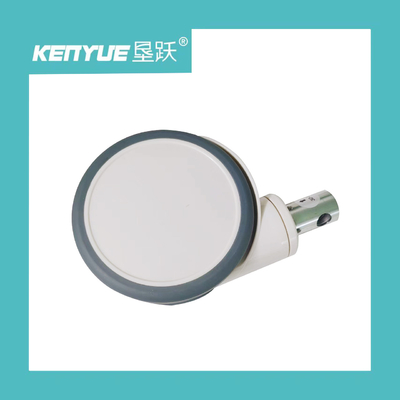 عجلة التحكم المركزي 6 بوصة TPR + PP 32 * 50mm مع الملحقات الطبية عجلة بيضاء