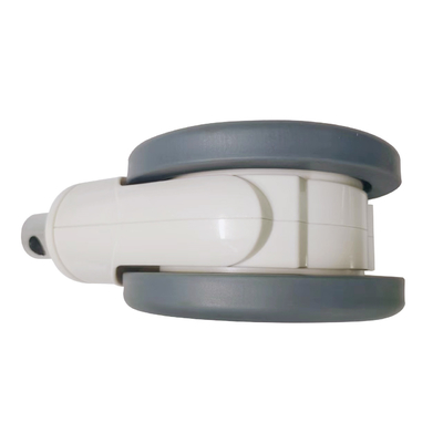 عجلة التحكم المركزي 6 بوصة TPR + PP 32 * 50mm مع الملحقات الطبية عجلة بيضاء