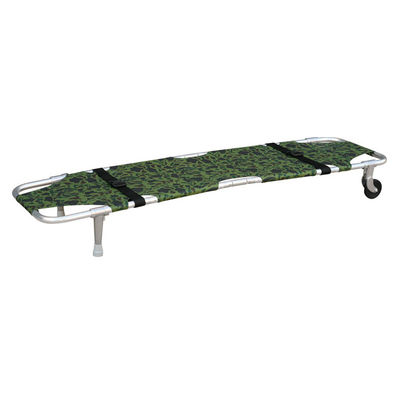 سبائك الألومنيوم 160Kgs Armygreen الإنقاذ قابلة للطي نقالة مع عجلات