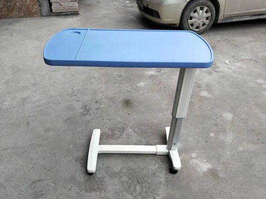 طاولة سرير مستشفى غاز سبرينج قابلة للتعديل فوق طاولة السرير على عجلات