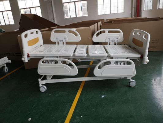 ثلاثة سرير كرنك يدوي لمريض العناية ICU سرير مستشفى PP جانبي للأطفال