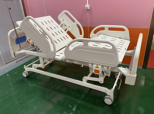 ICU Ward Room Electric مستشفى سرير أزرق وأبيض