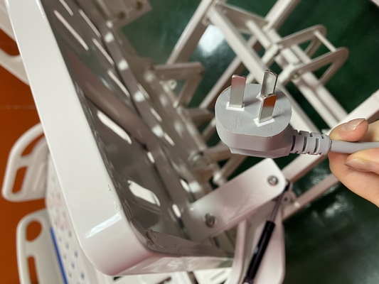 ICU Ward Room Electric مستشفى سرير أزرق وأبيض