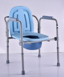 للطي تصميم قعادة كرسي Commodes رمادي اللون المواد النحاس الأنابيب الإطار